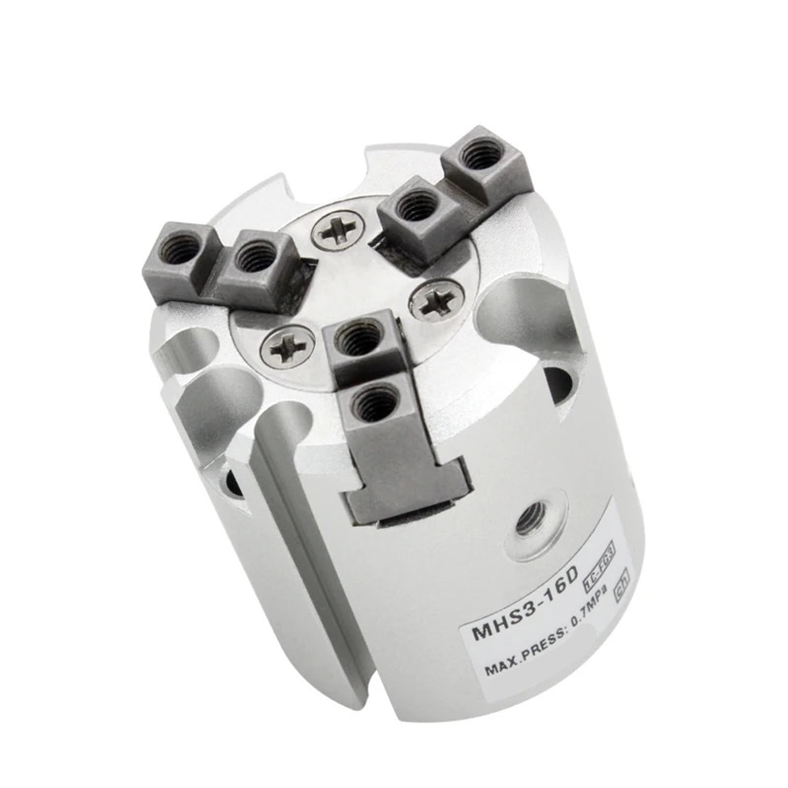Pince pneumatique 3 doigts MHS3-25D cylindre rotatif double action pour préhension parallèle