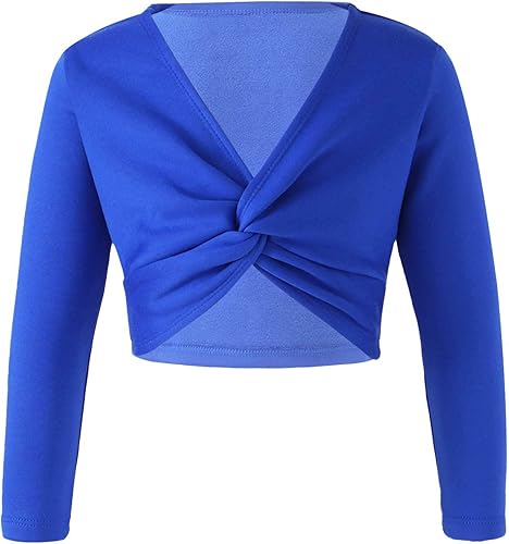 JEATHA Suéter de ballet para niñas y niñas de manga larga suéter de baile suéter de calentamiento para leotardo