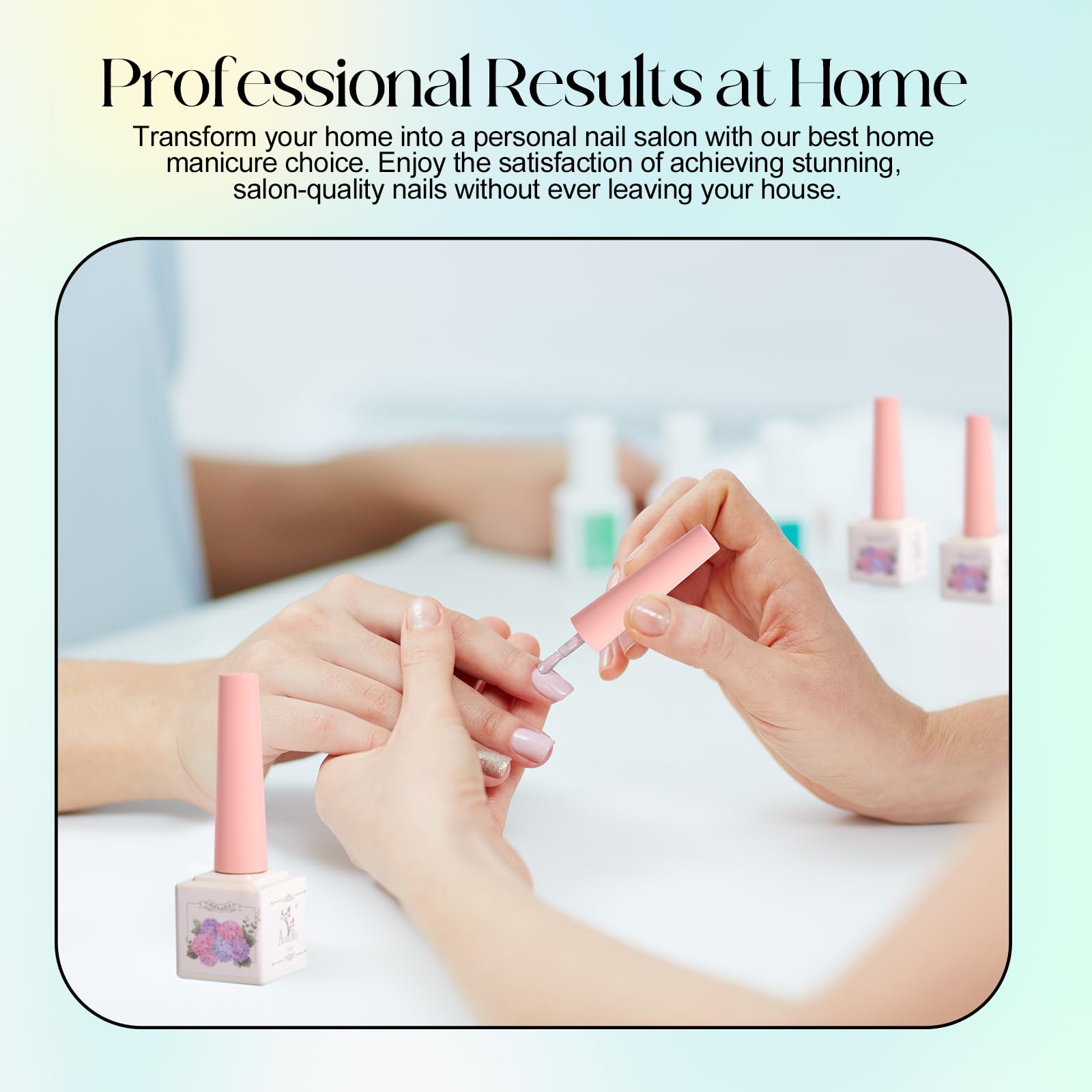 ADHERE Kit de 12 esmaltes de gel para uñas - 12ml Esmalte de uñas en gel, esmalte de uñas en gel UV LED para manicura (Serie de ilustraciones de dulces)