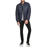 Mens Diamond Quilted Shirt Jacket