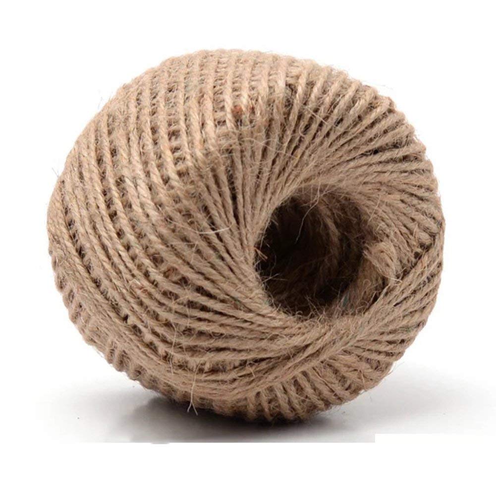 100% Mosel jute koord, in natuurlijk bruin (2 mm x 100 m), duurzaam 100% Mosel jute koord, in natuurlijk bruin (2 mm x 100 m), duurzaam