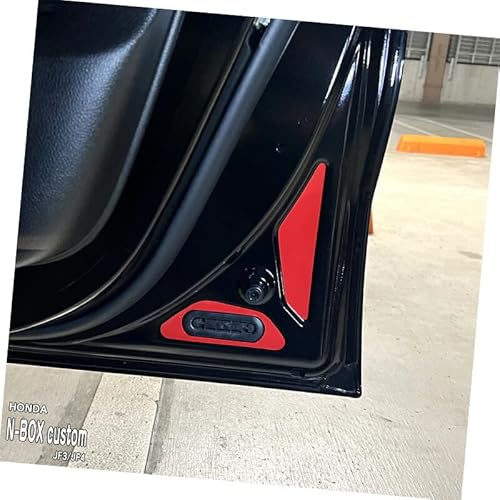 【松印】車種専用 リフレクターステッカー (フロントドア) ホンダ N-BOX Custom JF3 JF4 nboxカスタム 【プレミアムカラー:反射レッド】