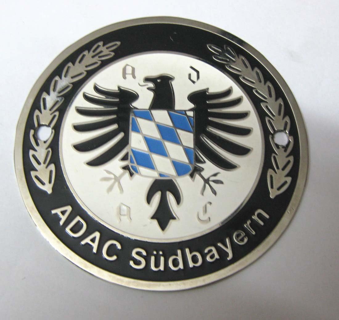 Car Grill Badges Automotive ADAC Sudbayern Emblem and Badges