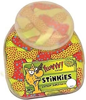 Yeowww! Fish Bowl with School of 51 Stinkies Catnip Toys
