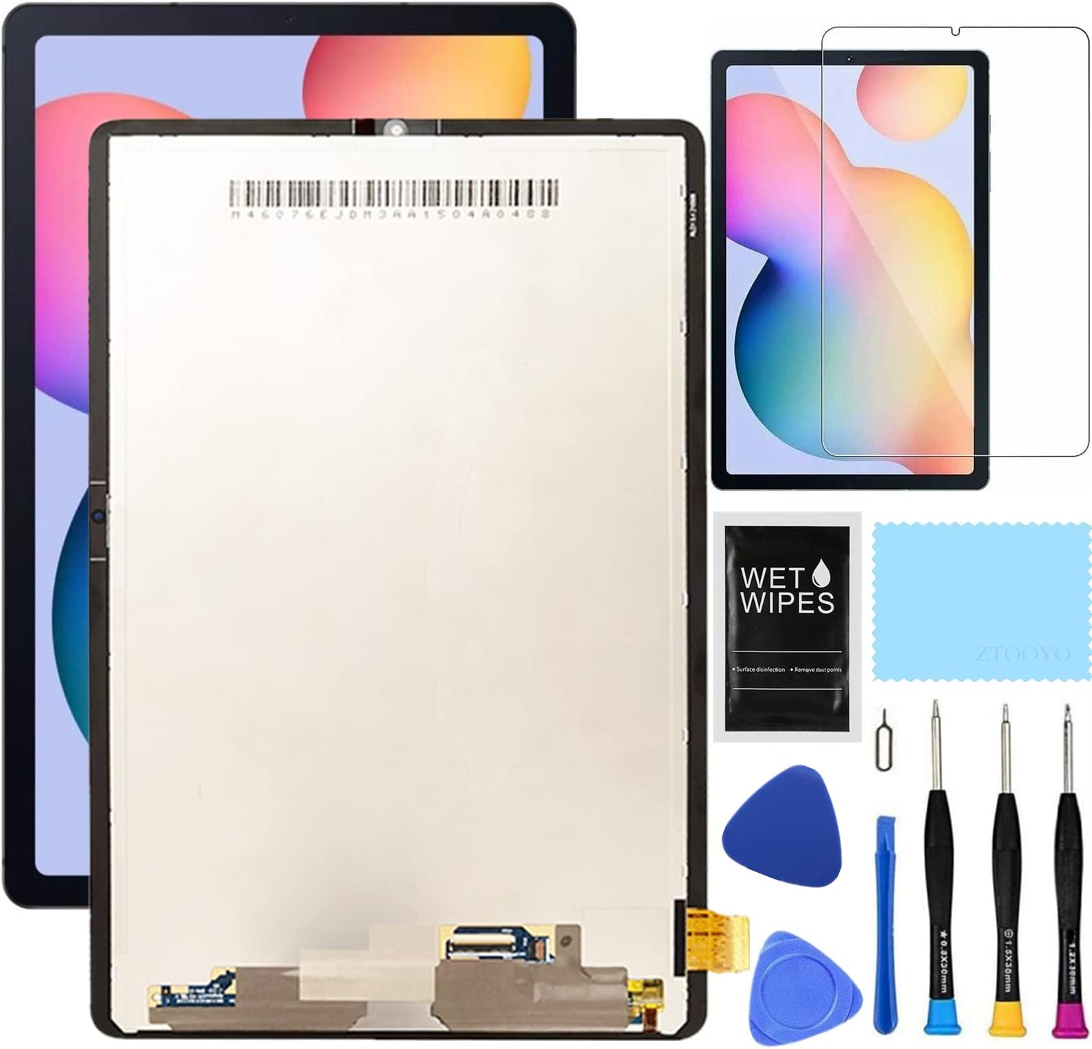 for Samsung Galaxy Tablet S6 Lite Screen Replacement kit for Samsung Tab S6 Lite 2022 Replacement Screen SM-P610 P615 LCD Display Digitizer Touch Screen Assembly 10.4 inch Black