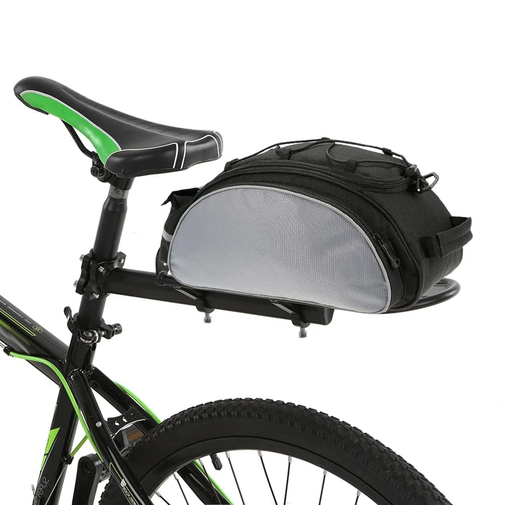 Porte-Bagages Arrière de Vélo en Alliage d'Aluminium, Support de Tige de Selle Réglable, Capacité 9 Kg, Installation Rapide, Compatible VTT