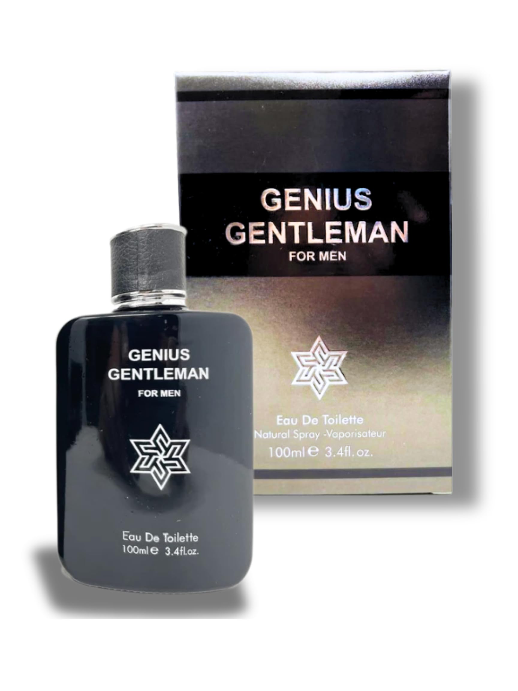 POUR HOMME GENIUS GENTLEMAN EAU DE TOILETTE 3.4 FL. Oz Woody Aromatic fragrance for men.