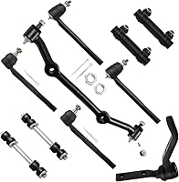 SOSOPART 10pc 2WD Front Suspension Kit for Chevy Blazer S10 GMC Jimmy Sonoma Isuzu Hombre - Tie Rods Idler Arm Sway Links