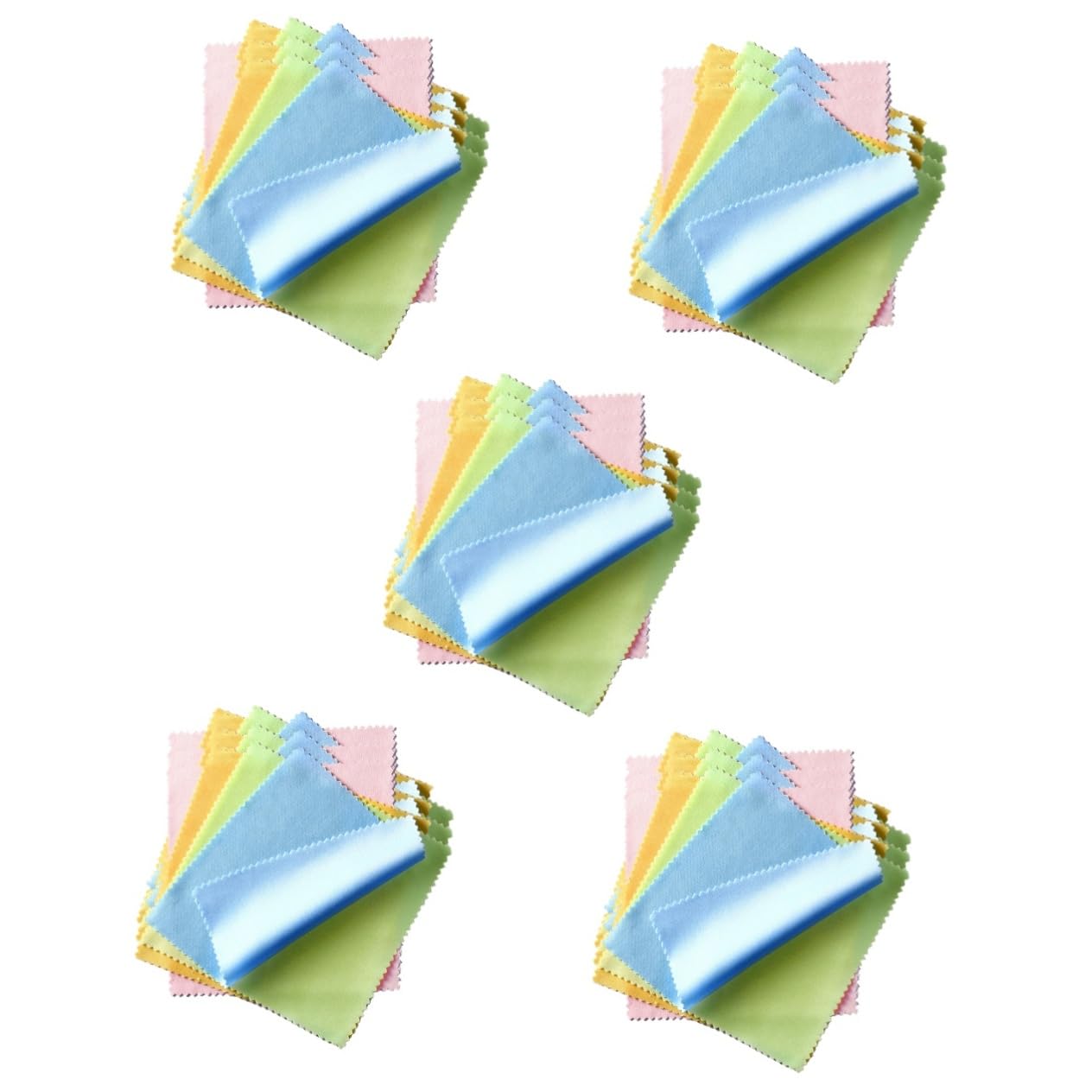 Healeved 500piezas Paquete De Paños De Para Limpieza De Gafas y Pantallas y Superficies y Reutilizable