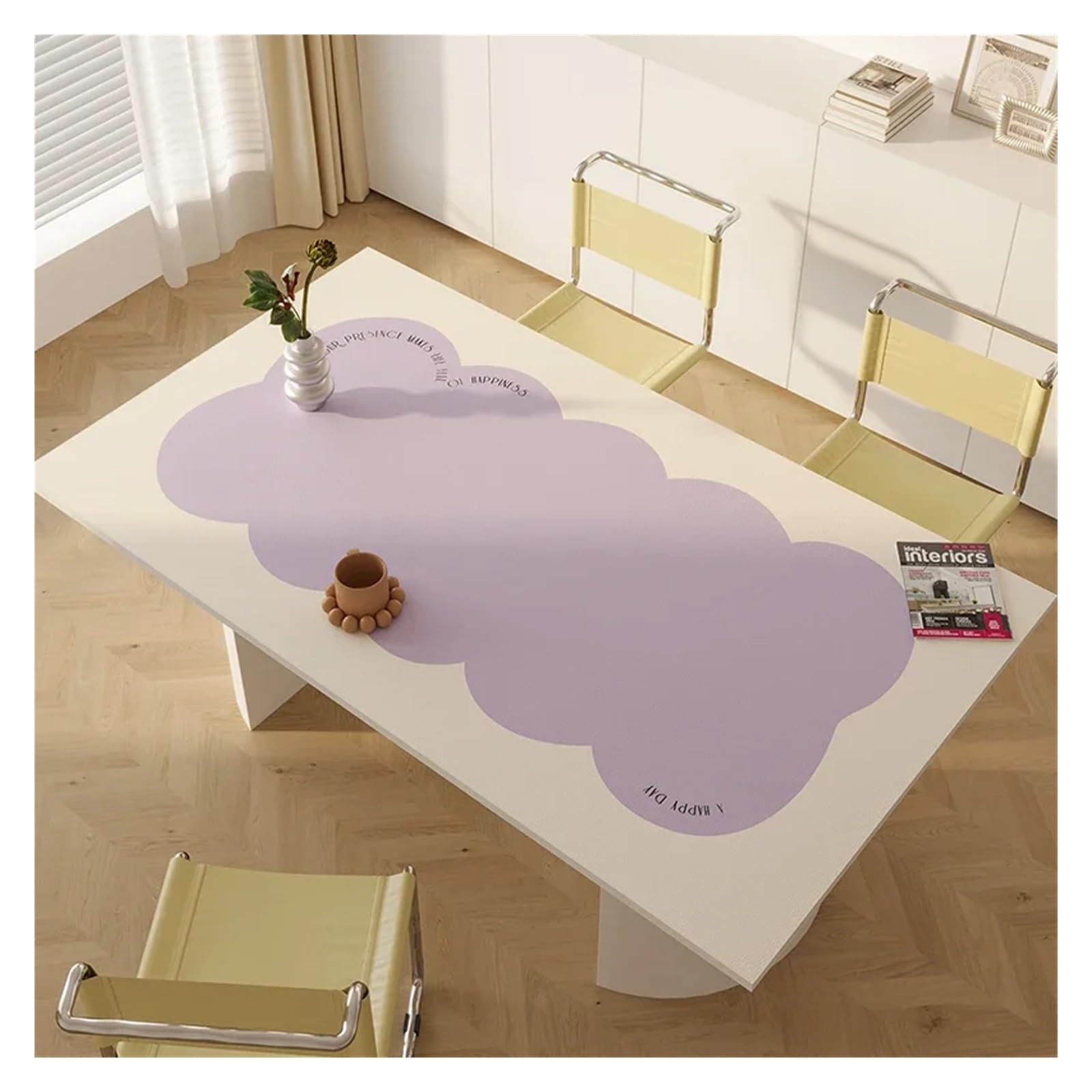 Schreibtischunterlagen Tischmatte, wasserdicht, ölbeständig, PVC-Tischdecke, hochtemperaturbeständige Matten(YY064-2-B,50x120cm)