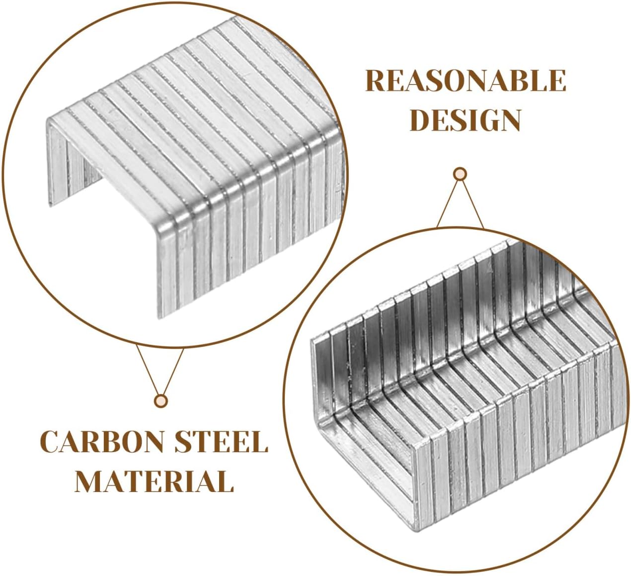 Generic Narrow Crown Staples 1000 Pack Carbon Steel Pneumatic Staples for Woodworking 0.43 X 0.31 X 0.03 in Compatible with Pneumatic and Electric Staplers for Upholstery Cabinet Projects