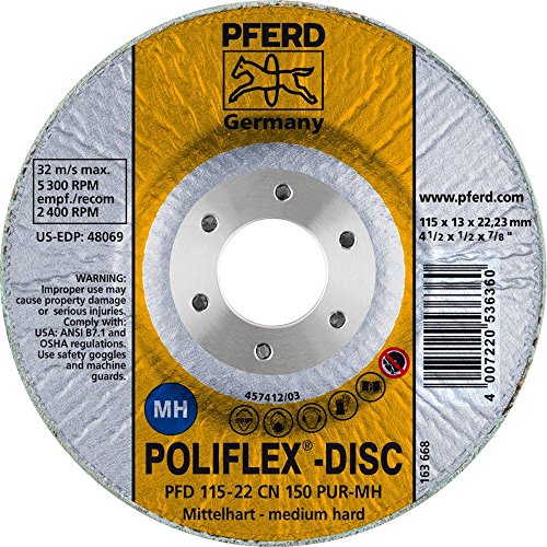 Best Cyber Monday 🔥 Pferd Poliflex 41130115 Disc PFD 115-22 CN 150 PUR-MH