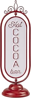 15 Quick & Easy Last-Minute Christmas Decor Ideas That Save the Day! 42 3D Red Metal Hot Cocoa Bar Sign, 13.4 Inch Christmas Table Top Decor, Vi...