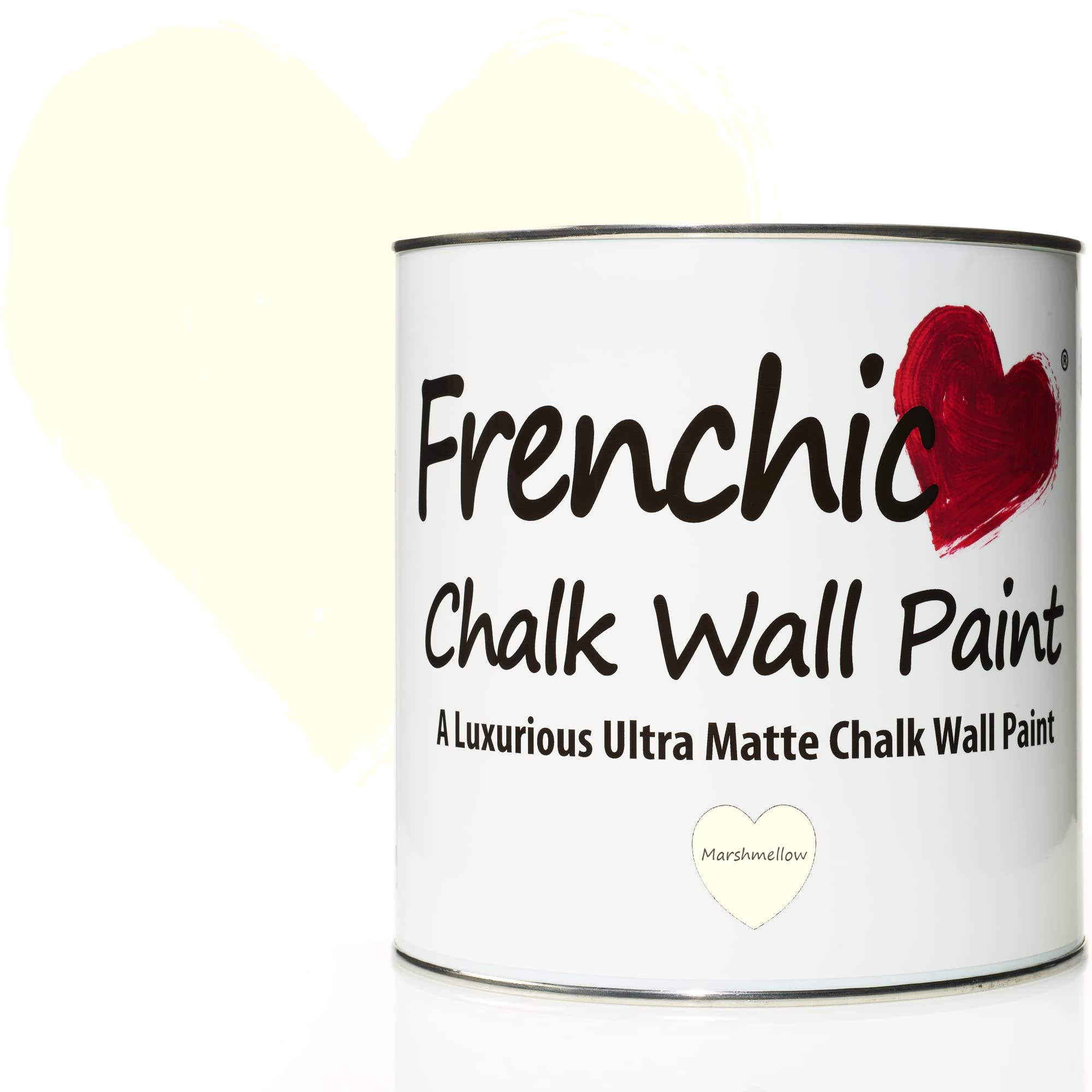 Frenchic Marshmellow Chalk Wall Paint, For Interior Walls & Ceilings, Ultra Matte, Washable & Scrubbable (2.5L) 2.5L