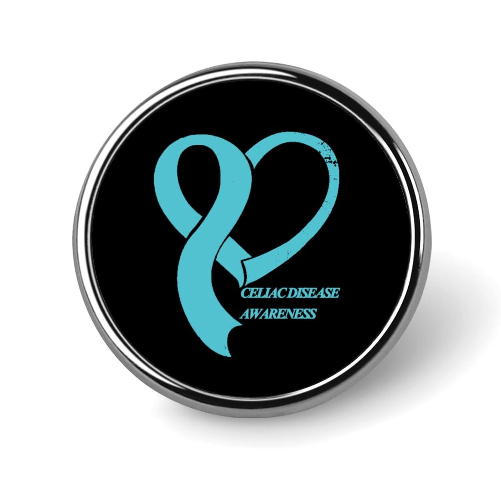 Celiac Disease Awareness Pins Round Buttons Brooches Enamel Lapel Pin Party Supplies Decor Badges for Hats Clothes Bags