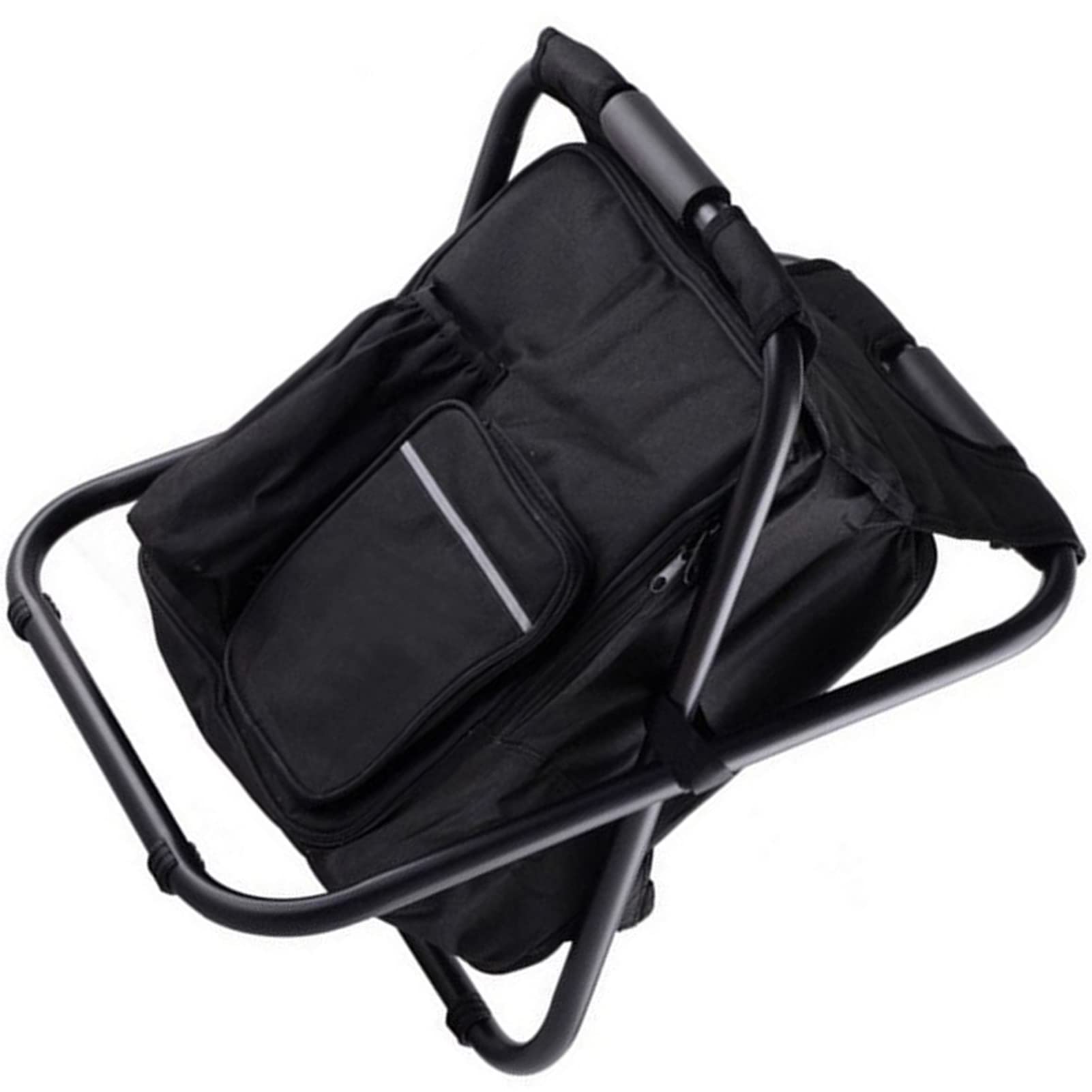 Yctze Tabouret de Came Pliant Léger avec Refroidisseur de Sac à Dos pour Voyager, Plage, RandonnéE et Pique-Nique - et Portable E (Blue) (Camouflage) (Black)