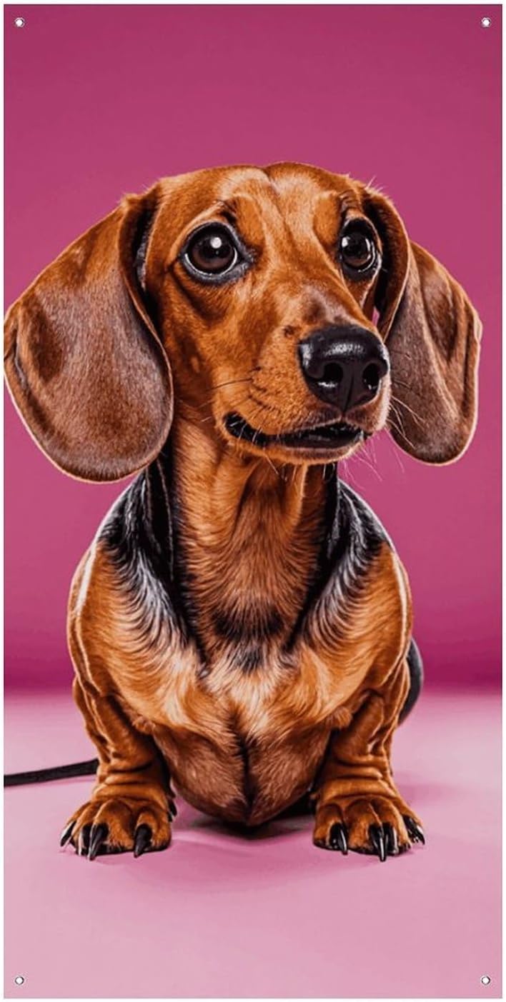 Dachshund Weiner Dog Decoration Door Banner Welcome Door Cover