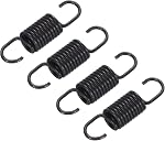MECCANIXITY Microwave Oven Door Spring Universal Latch Spring Aluminum 7MM Compatible for Oven Stove Range Black 4PCS