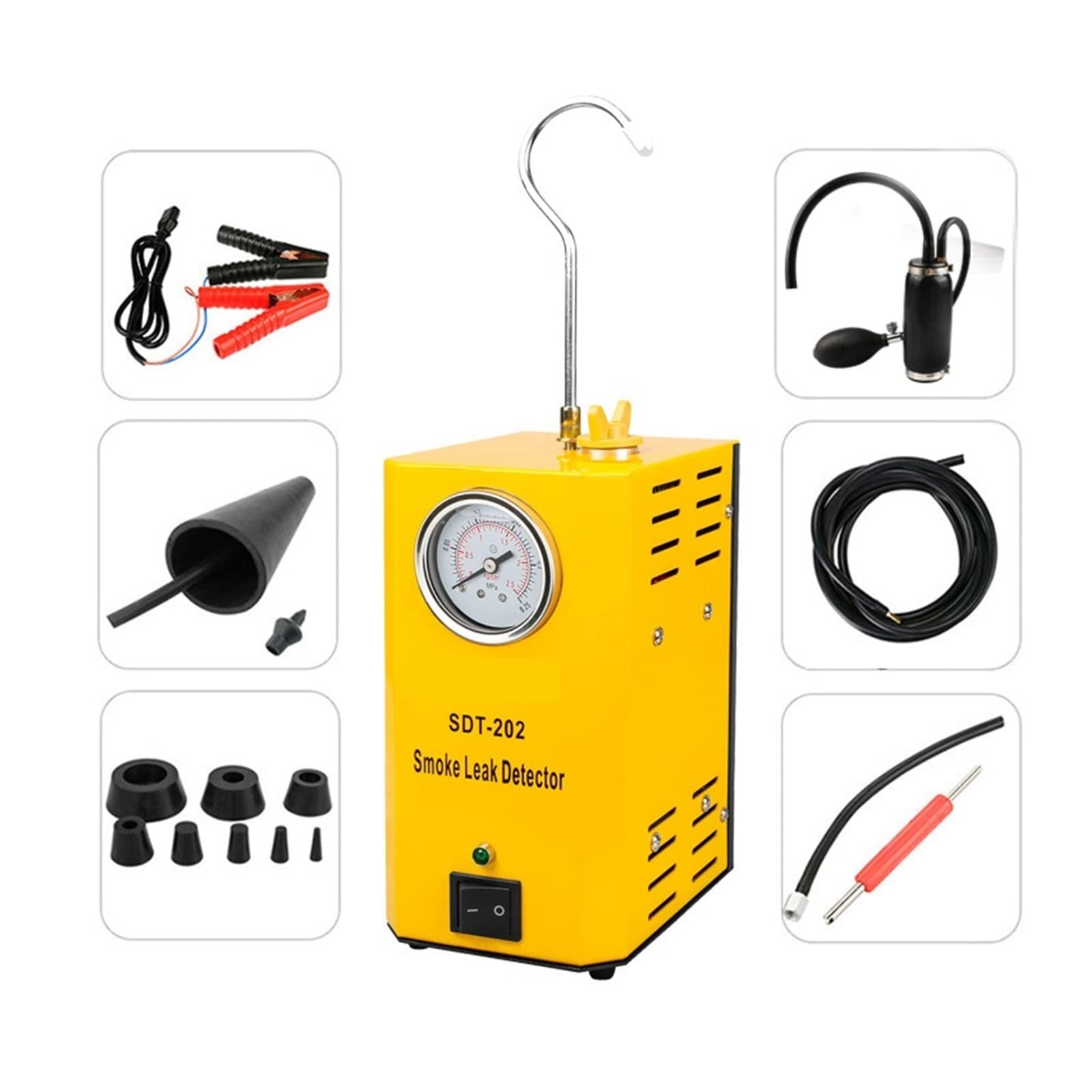 Car Automotive Smoke Machine Pipe Smog Generator Leak Detect Leakage Detector Diagnostic 12V Auto Repair,DIY Tools(202 model)