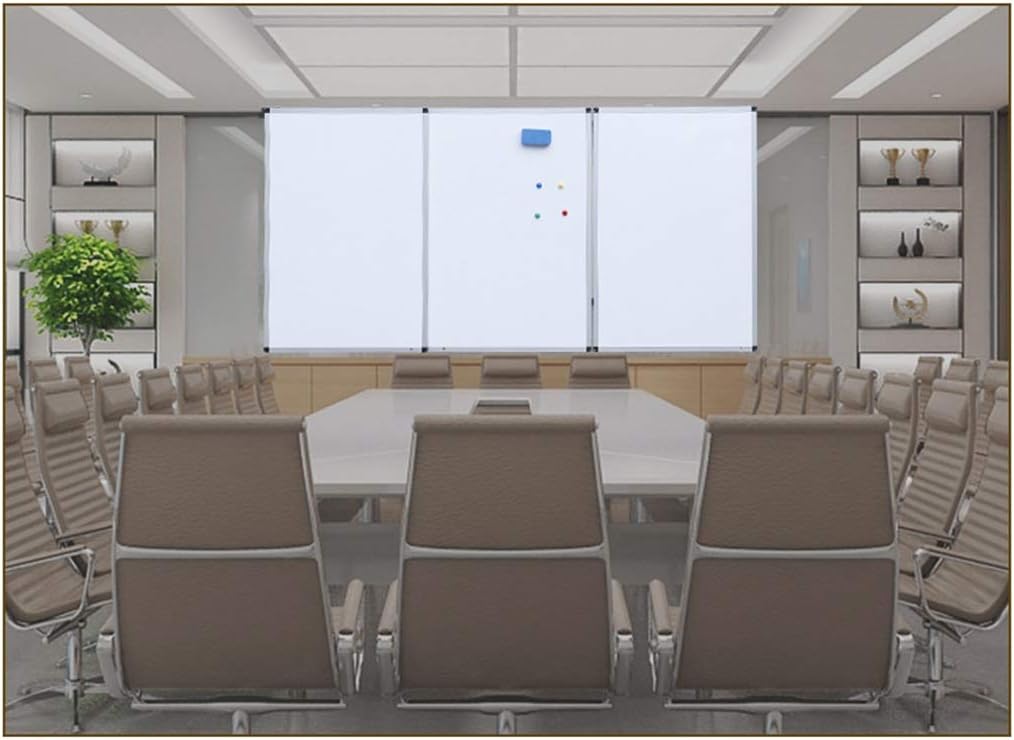 whiteboard Wall-Mounted Writing Board Aluminum Alloy Frame Foldable Extension Size 90X180CM, for Home Office Teaching(