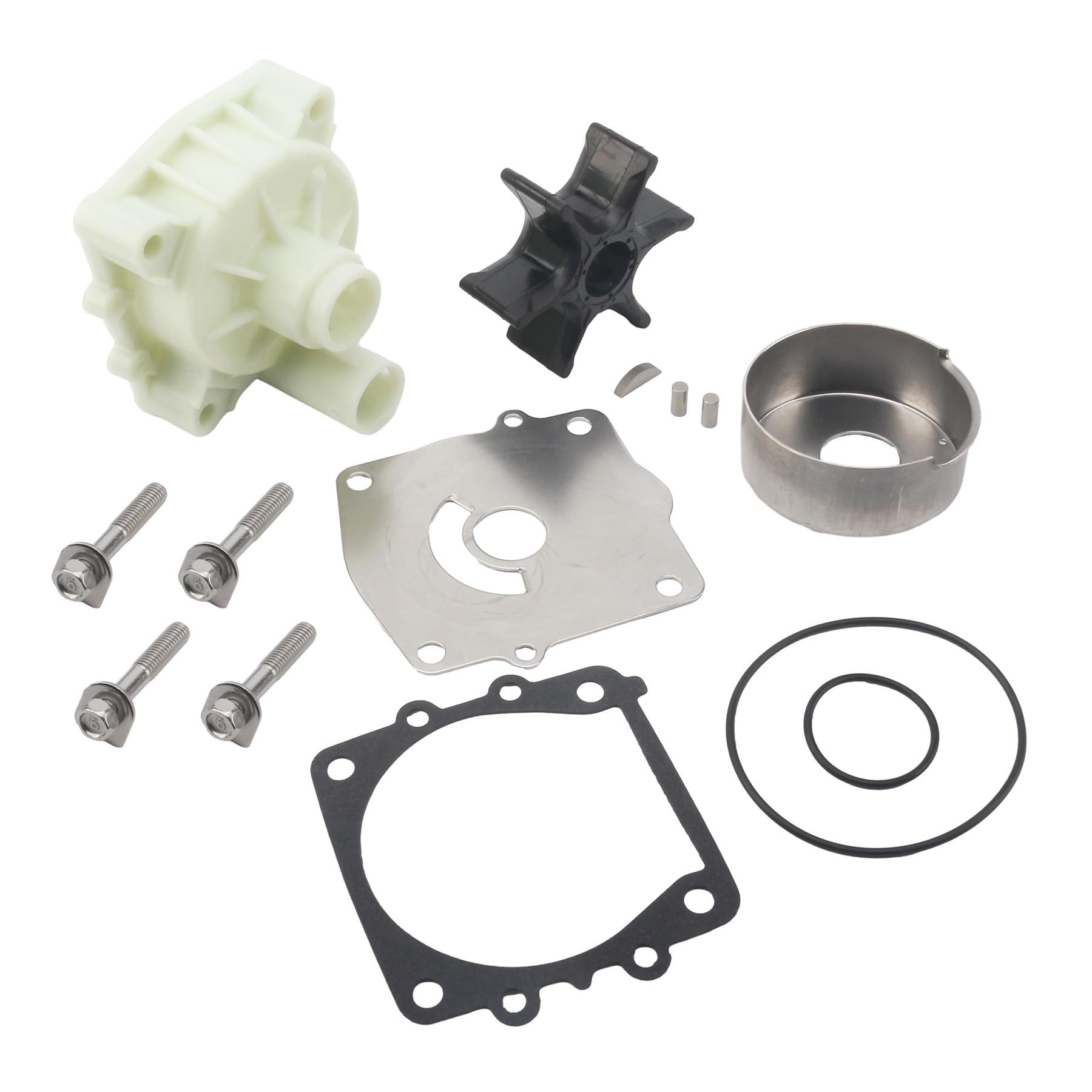 888687A1 Water Pump Impeller Repair Kit for Mercury 4 Stroke 225 HP EFI for Yamaha 150-300 HP Outboard Engine Cooling System Service Compatible with 61A-W0078 Sierra 18-3396 Replacement GLM 22199