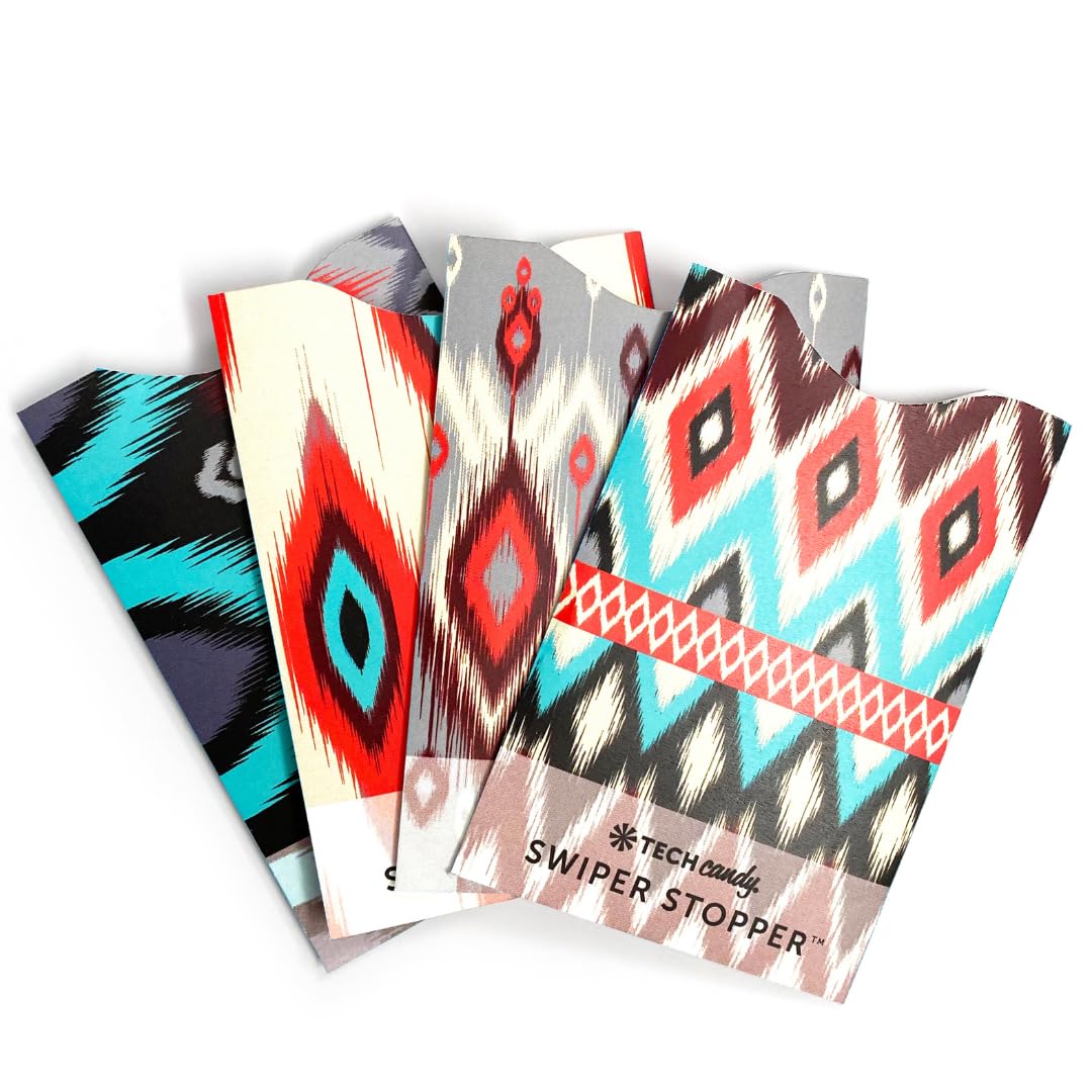 Tech Candy Swiper Stopper RFID Blocker Sleeve Set, Cowgirl Up - Credit Card Shield, Small, Shielded Sleeves, ID Protection, Protect Your Cards, Stop Identity Theft, Contactless NFC Card Protector