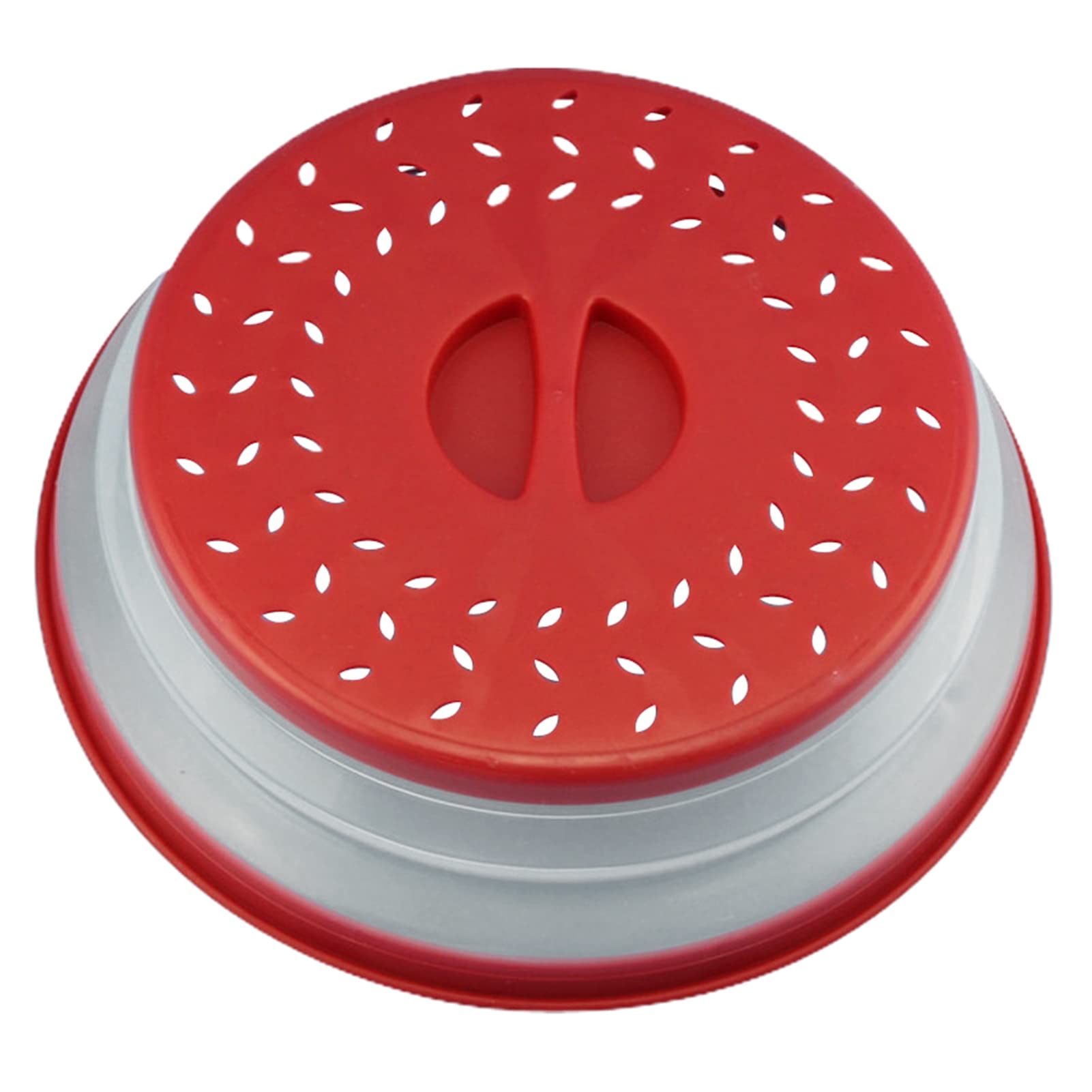 Tovolo Kleine inklapbare magnetron, deksel voor het opwarmen van voedsel, maaltijd prep gadget, geen puinhoop opvouwbare kom deksel keuken gereedschap, Stratus blauw