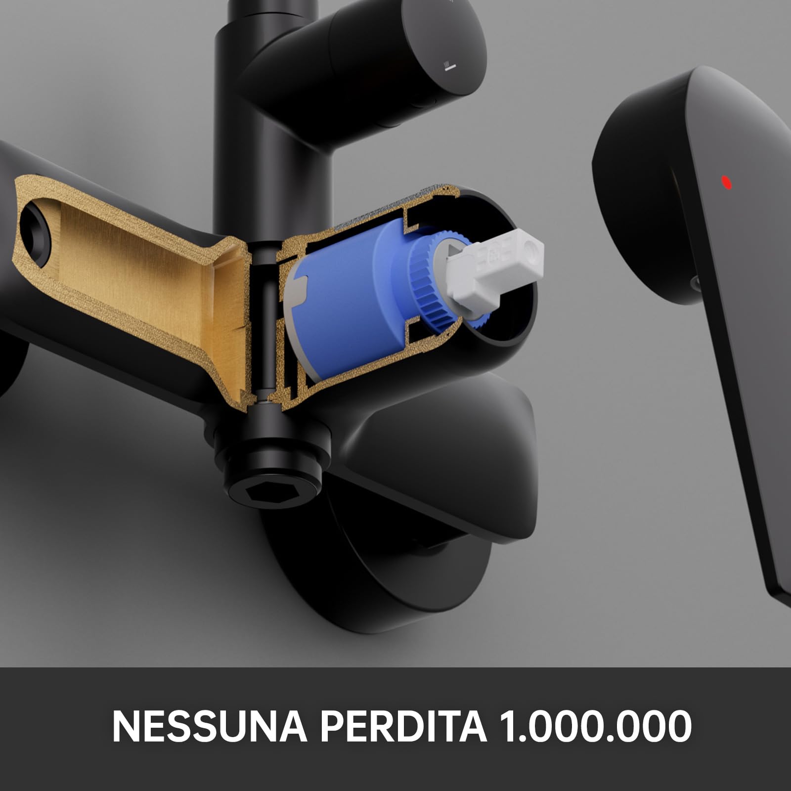 Auralum Colonna Doccia con Miscelatore, Asta Doccia con Soffione e Doccetta, Saliscendi Doccia Acciaio Inox Altezza Regolabile 90-130cm, Gruppo Doccia Completa con Miscelatore Doccia Esternoe Nera