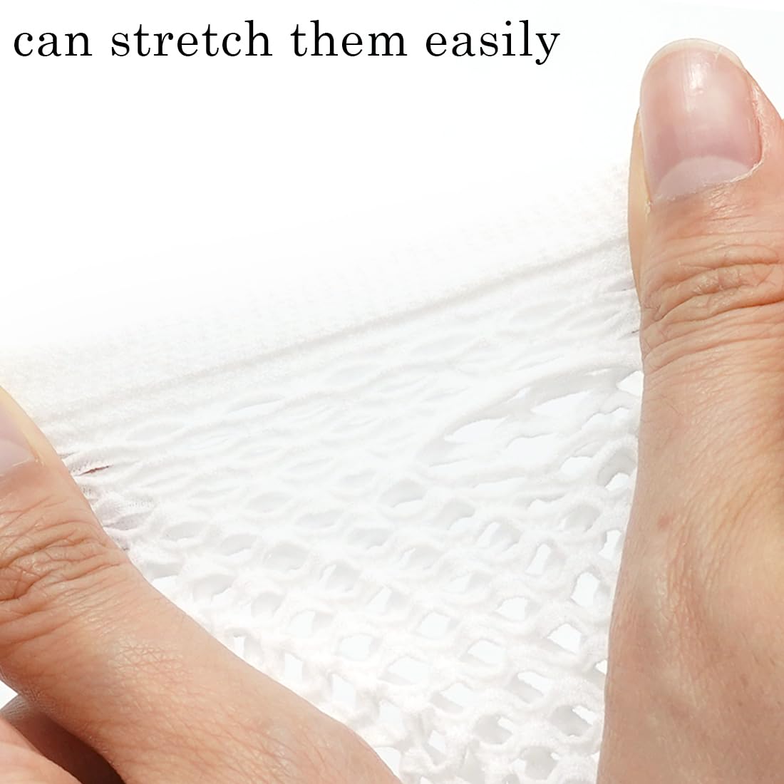 YeeHeen Short Fishnet Gloves for Women Punk Fingerless Mesh Glove White - Image 3