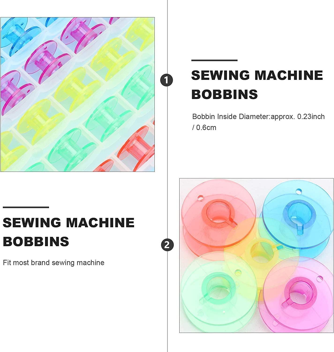 Jasol Plastic Sewing Machine Bobbins, 25pcs — Amazon image 4