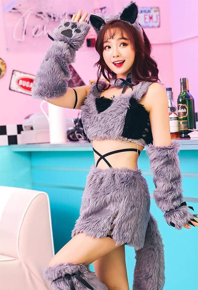 Malymoon オオカミ シルバー コスプレ コスチューム 衣装 レディース