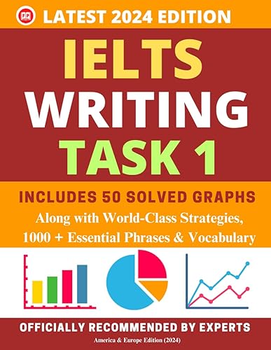 IELTS WRITING ACADEMIC 2024: TASK 1 (High-scoring Solved Graphs for 8+ Band Target): Along with world-class strategies, vocabulary and templates for scoring high in writing task 1