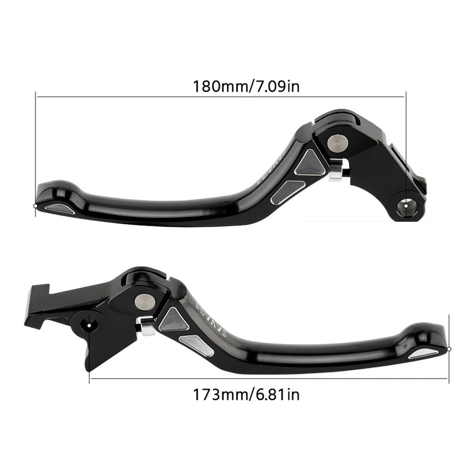 Zestaw czarnych dźwigni hamulca i sprzęgła CNC Cafe Racer, kompatybilny z HONDA CMX Rebel 300/500 CB750 VT750 VT1300 VT600C