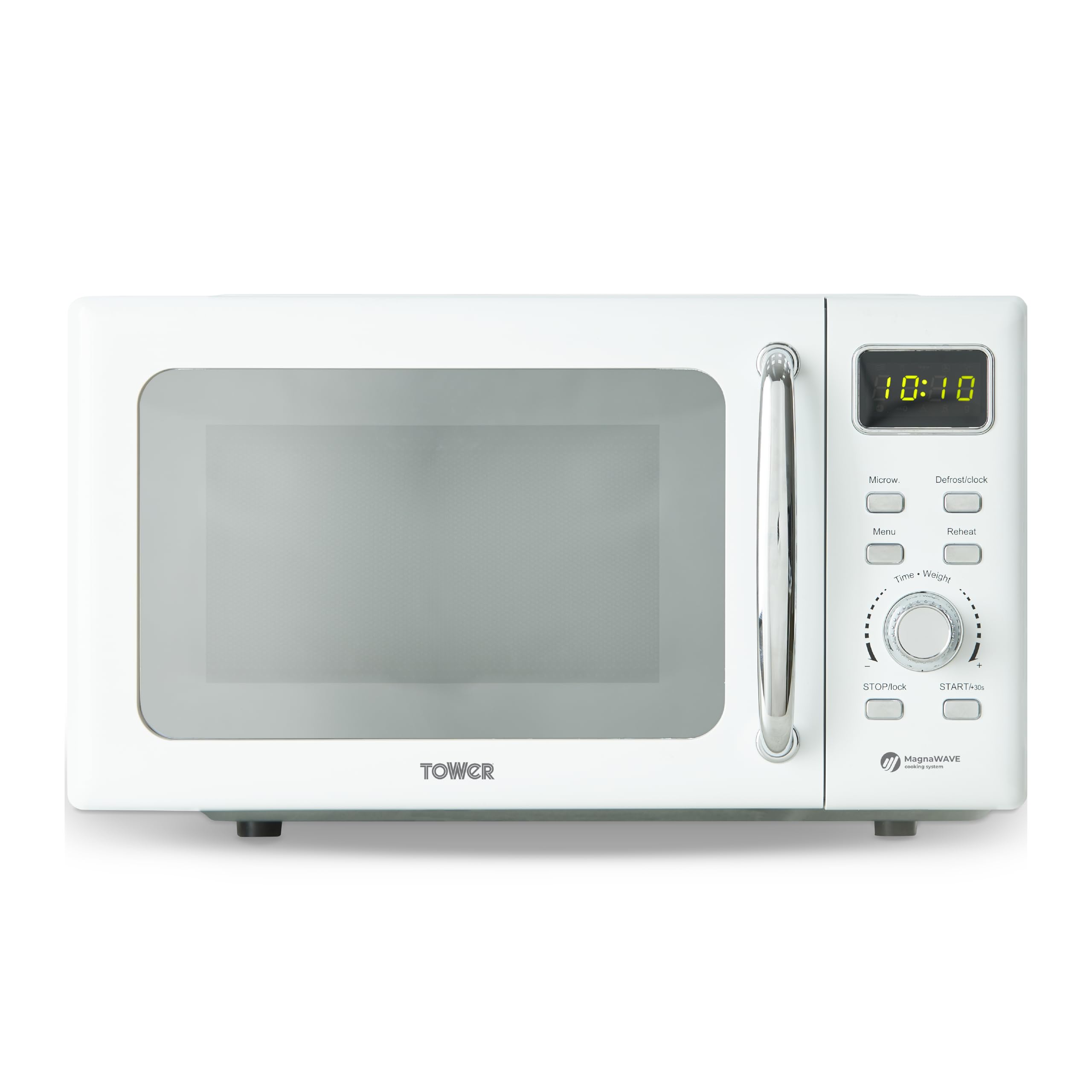 Tower T24041Wht Digital 800W Microwave