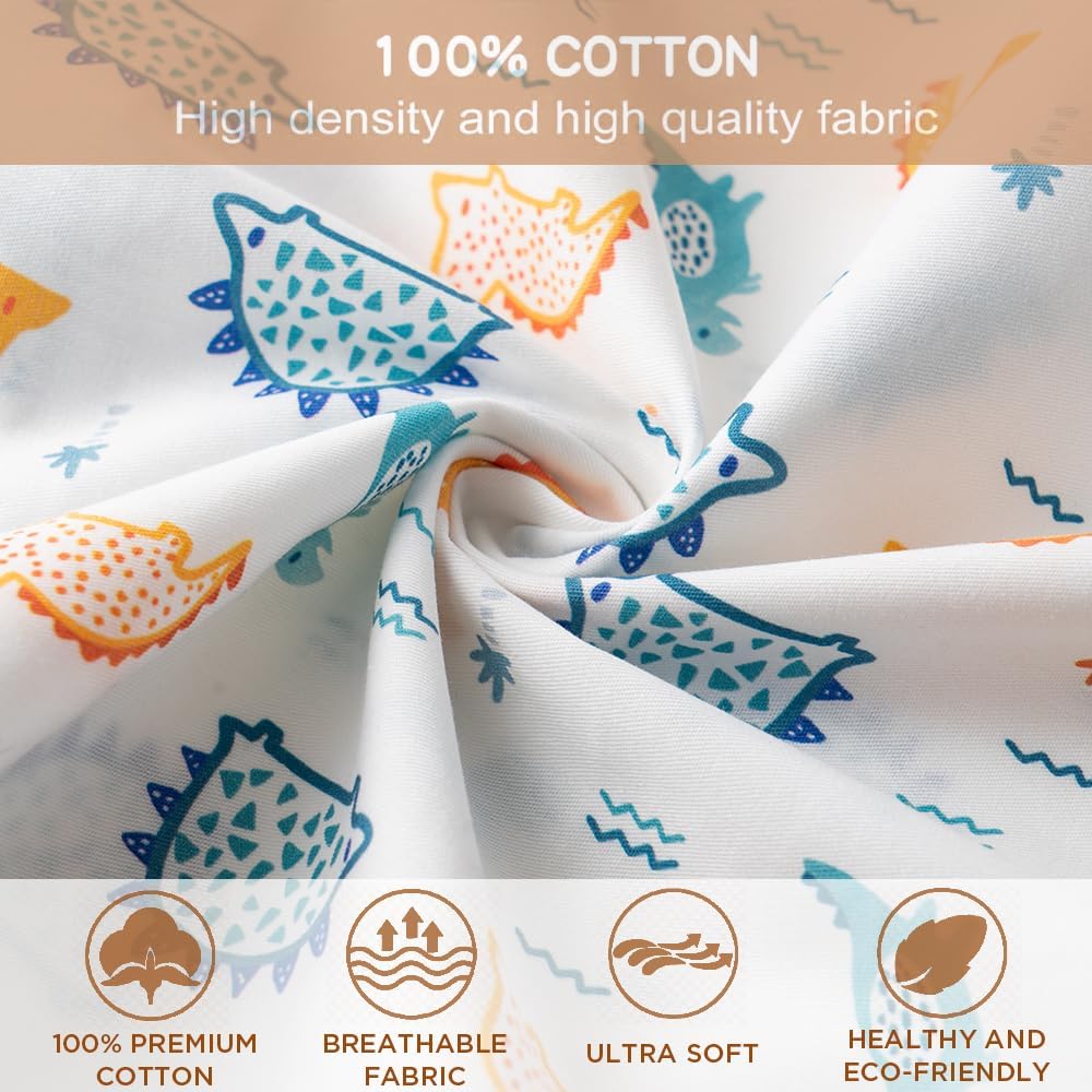 Bunnikins & Clover Toddler Pillows with Pillowcase, 13"x18" Soft Cotton Kid Pillows for Sleeping, Bedding Small Pillow for Boys and Girls Aged 2-5 Years - Image 2