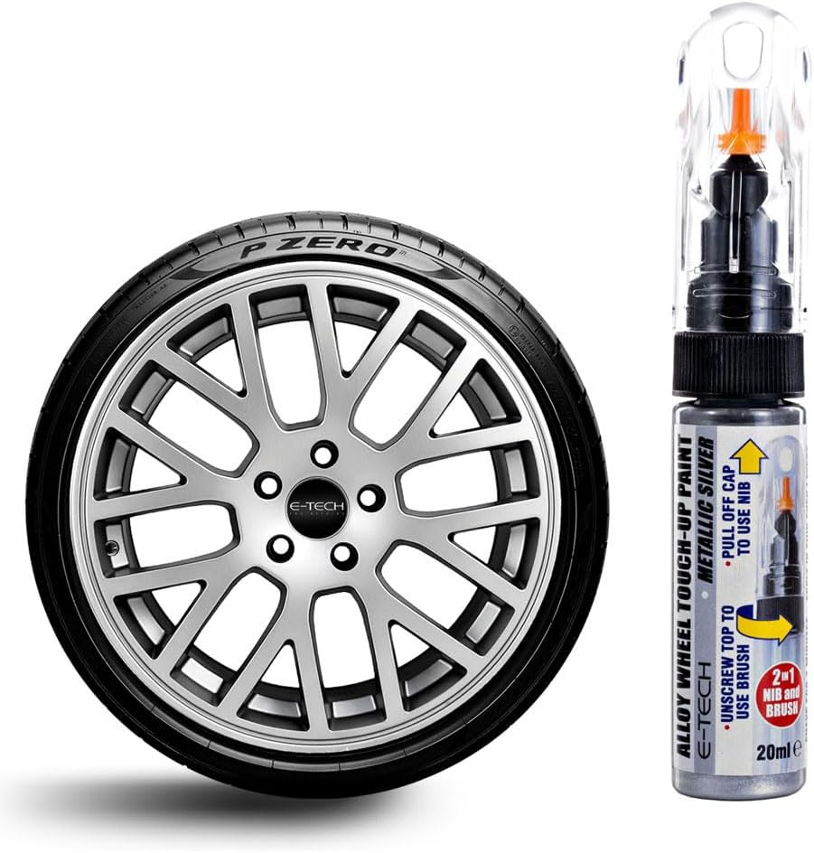 ETECH Alloy Wheel Paint TouchUp Stick 20ml (Metallic Silver