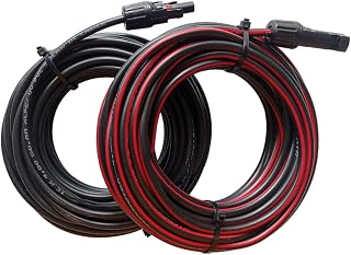 Kenbrook Solar 4 sq. mm 20 Meter DC Wire for Solar Panels (10M Red + 10M Black, With MC-4)