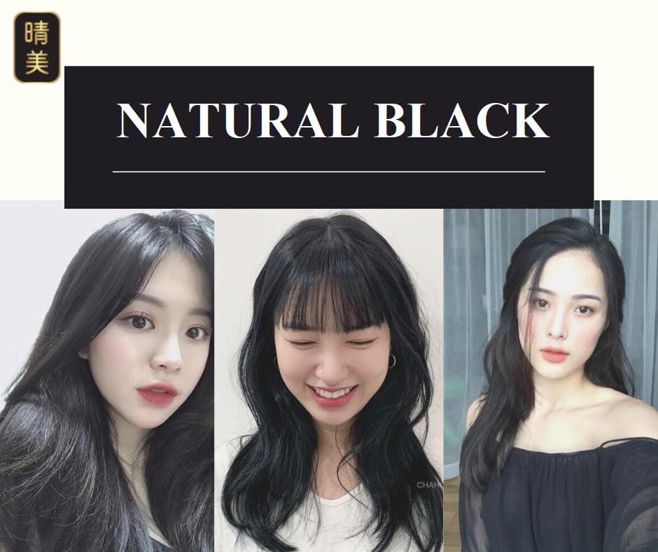 Miniatura 2 de 11.8 oz 11.8 fl oz con peine Komi Japanese Hair Color Shampoo  Tinte para cabello negro natural  Cubierta para cabello gris