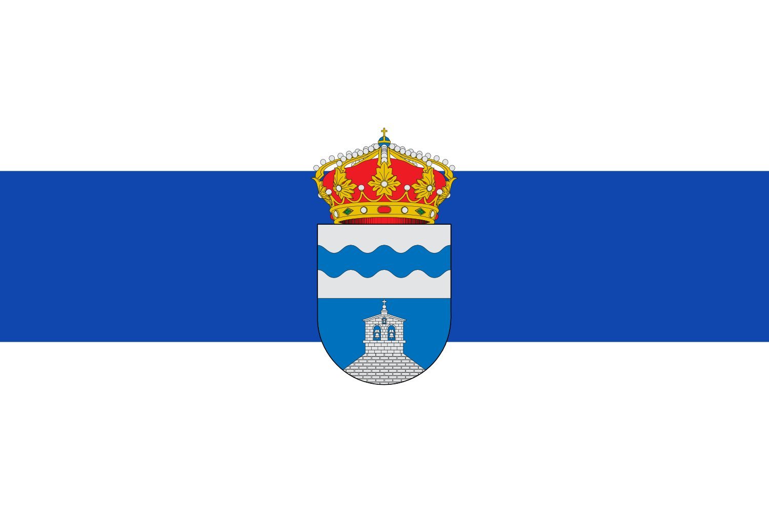Drapeau grand format Bohonal de Ibor officiel pour mât extérieur