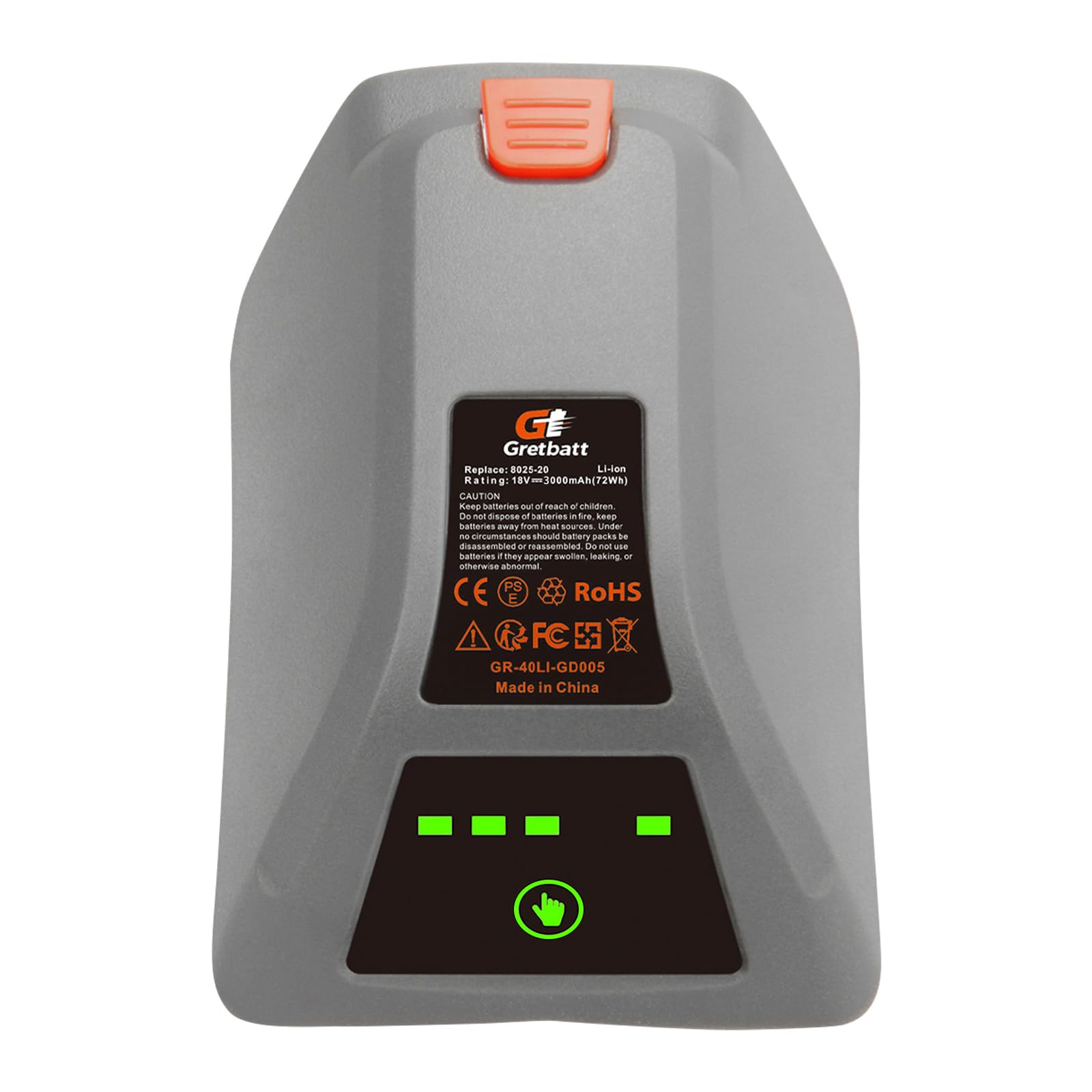Batteria di ricambio da 18V 3,0Ah per Gardena 18V batteria 008A231 per Gardena 8025-20 Comfort Box 35 avvolgitubo elettrico automatico Li