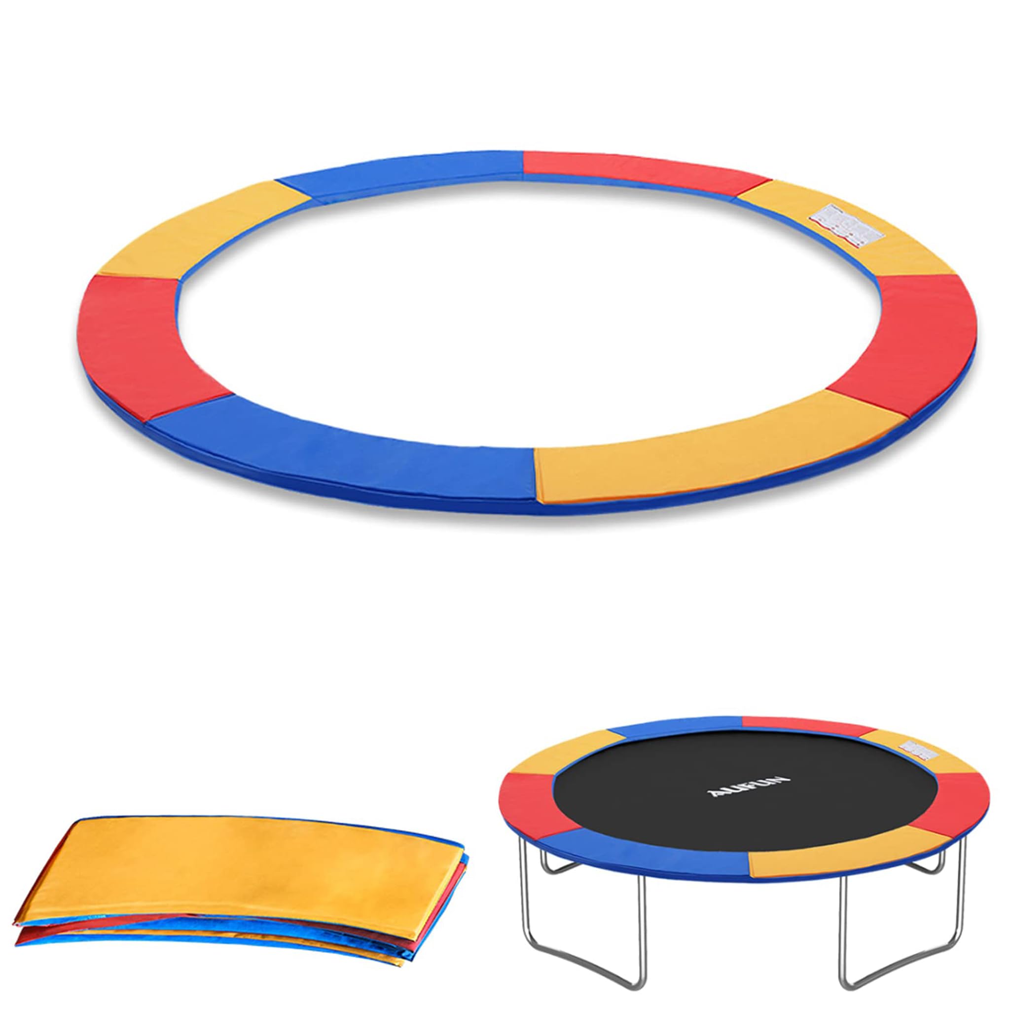 XMTECH Trampolin Randabdeckung, Federabdeckung, Federabdeckung Randschutz, Sicherheitsmatte, UV-resistent, reißfestes, 30cm Breit