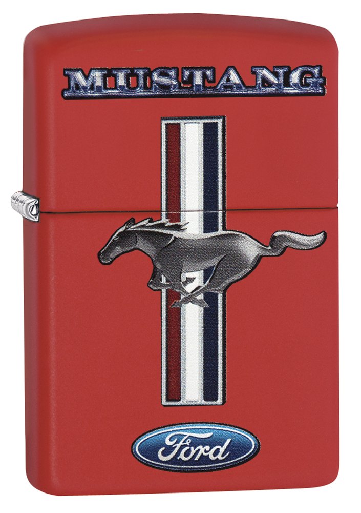 Zippo Ford Mustang Petrol Lighter Brass Stainless Steel 1 x 6 x 6 cm