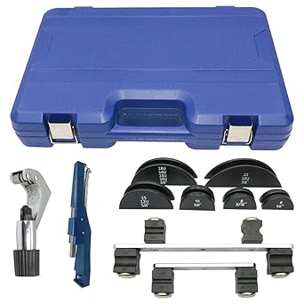 khalery [Premium Kit for Tube Bending HVAC & Refrigeration Tool Set - Pipe Bender Kit with Tube Bending Tools - for 1/4 to 7/8 Pipe Sizes - Complete Pipe Bending Equipment Included