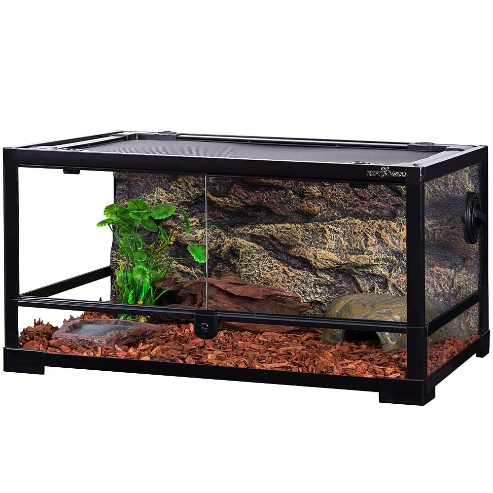 ReptiZoo Glas-Terrarium 60x45x32cm mit Schwenktüre, zerlegbar - verschickbar! RK0117 (ohne Inhalt)