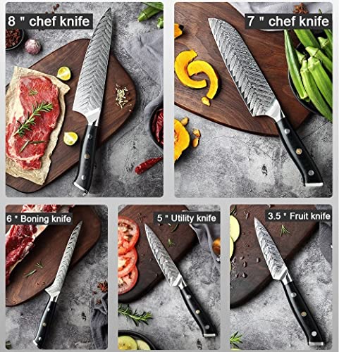 Set Cuchillos Cocina 5 Piezas Acero Inox Base miniatura 3