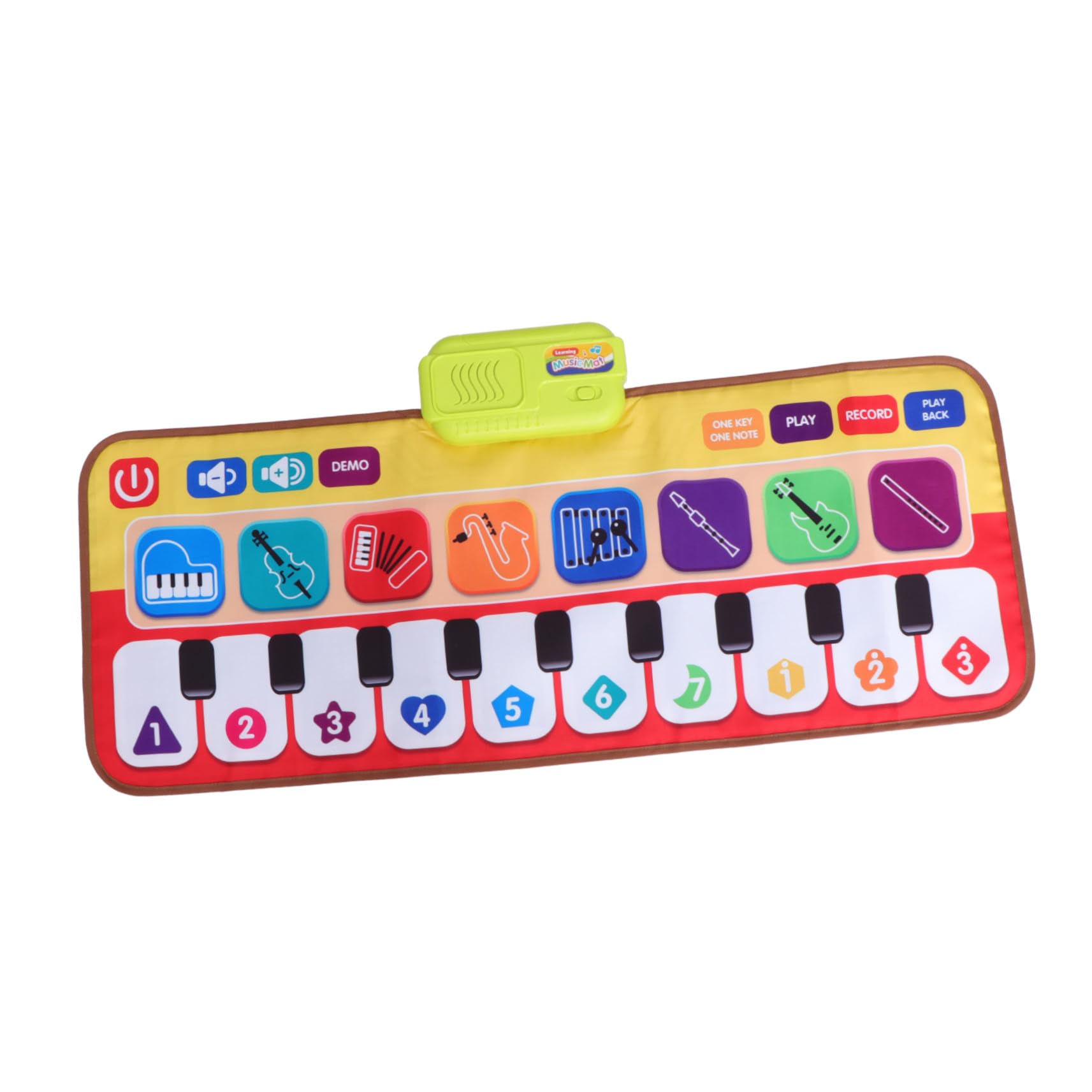 Tappeto Musicale Pianoforte da Ballo per Bambini 1 Pezzo | Pieghevole, Flessibile e Resistente Agli Urti, Sviluppa la Cognizione dei Colori, per Bebè e Piccoli