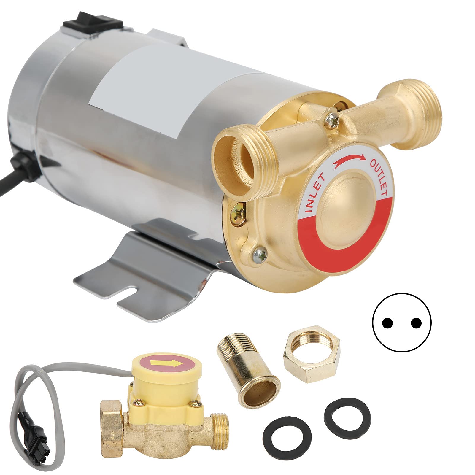 Eujgoov Pompa di Rilancio Automatica per Alimentazione Scaldabagno 100W