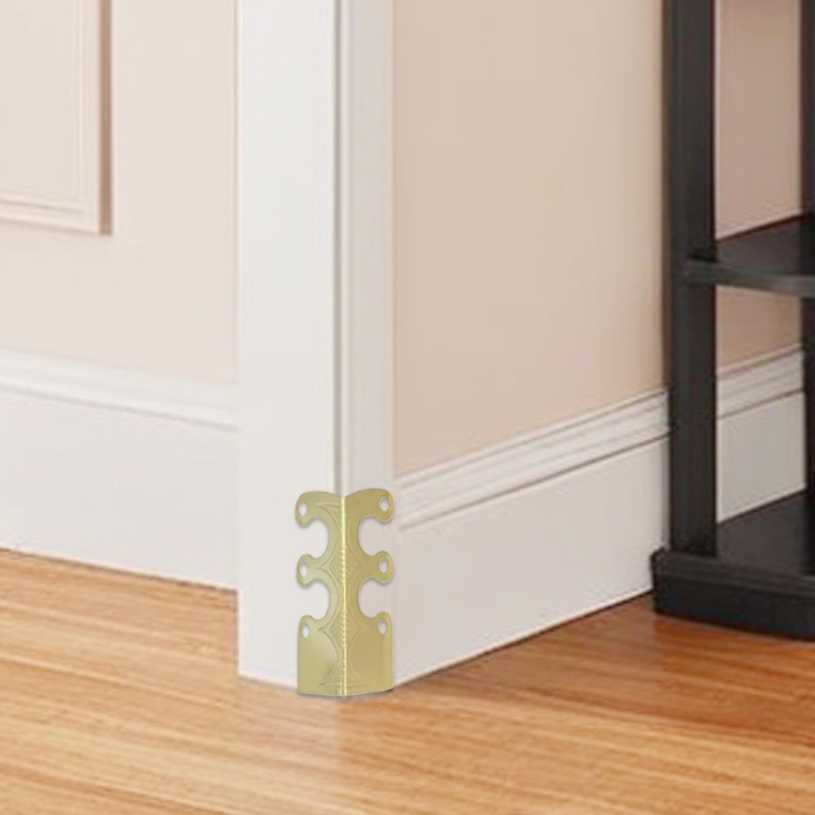 Paquete de 60 Protectores Esquinas Metal for zócalos Muebles