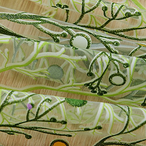 Silvercell, tenda in voile trasparente con alberi