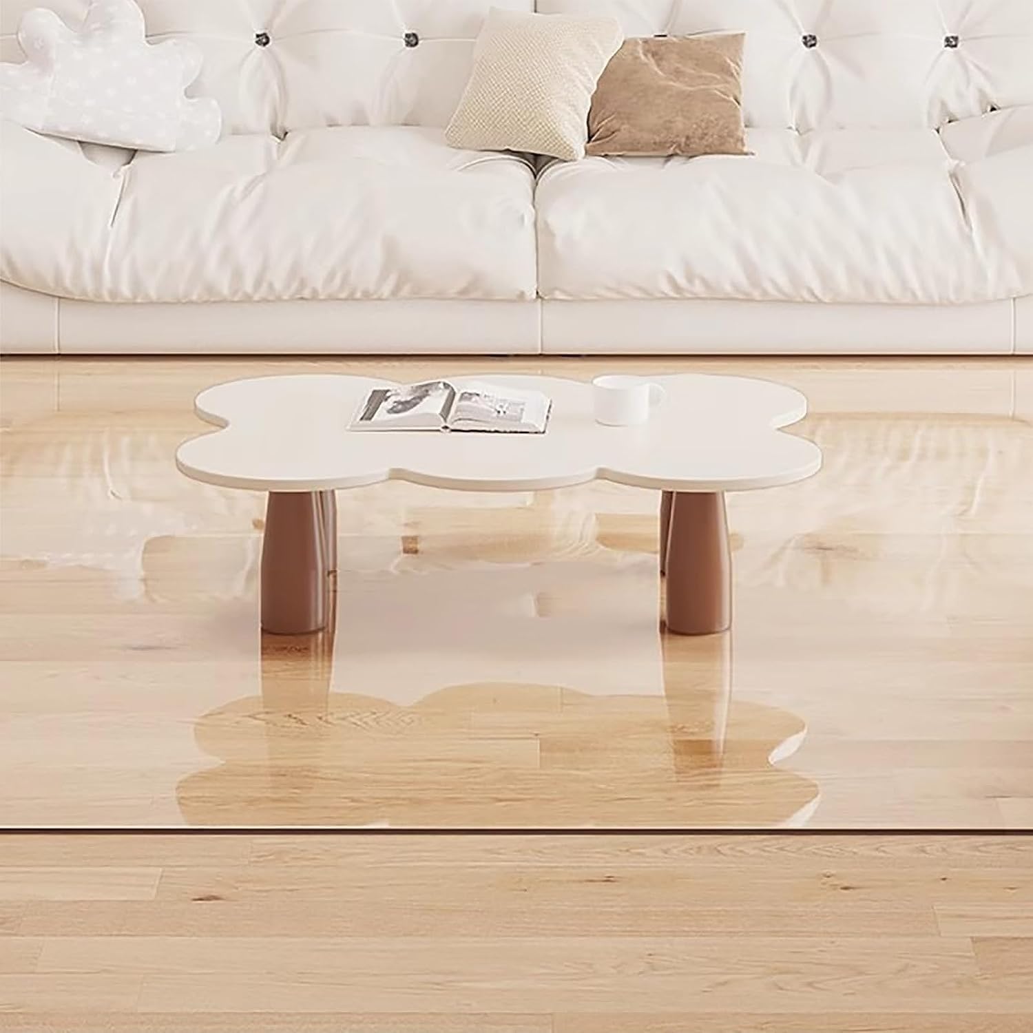 Tapis de protection de sol imperméable en PVC transparent personnalisable - Rectangulaire - 100 x 400 cm - Facile à nettoyer - Idéal pour les chaises de bureau et la protection des poils